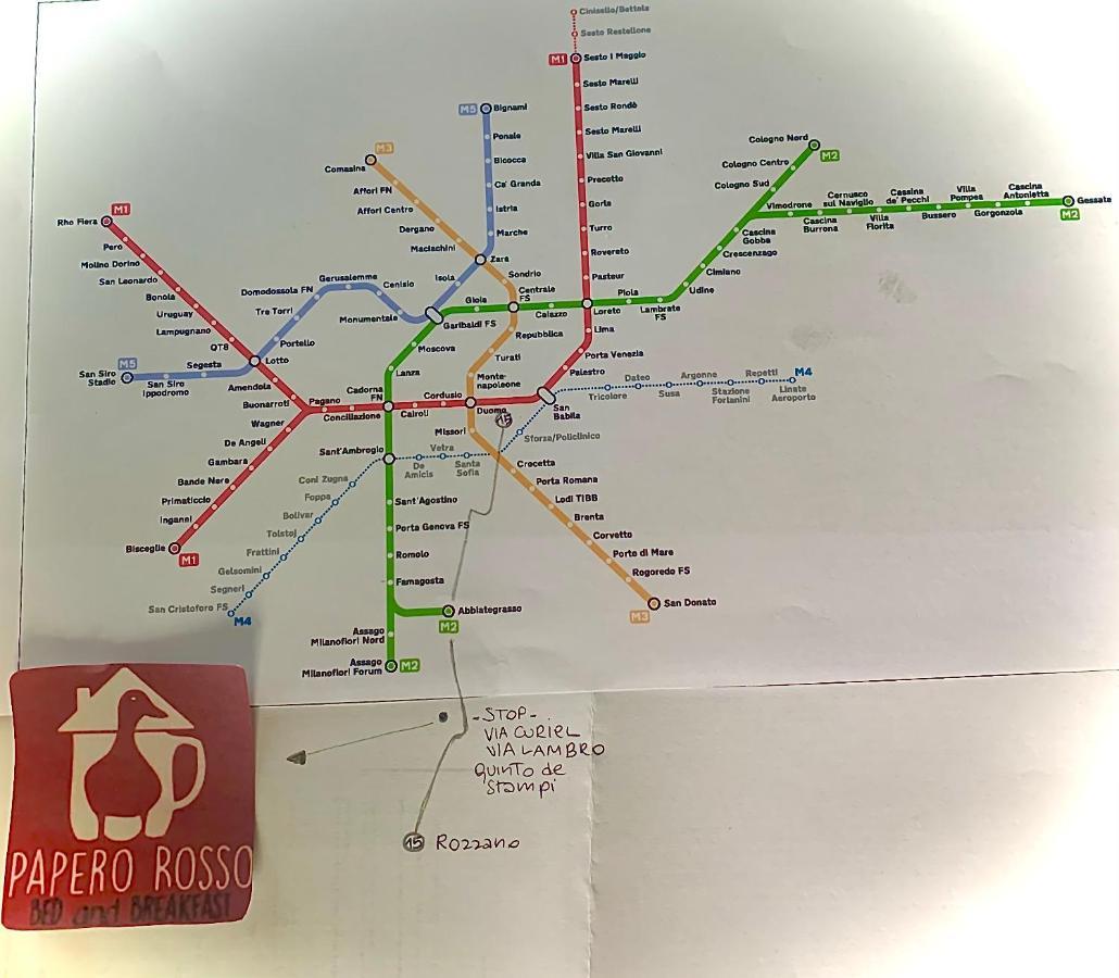 Papero Rosso Lägenhet Rozzano Exteriör bild